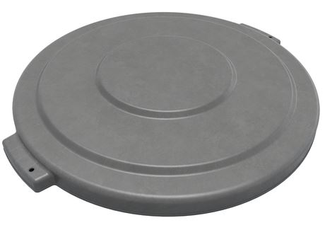 LID TRASH CAN PLASTIC GRAY F/32GAL ROUND CAN - Lids